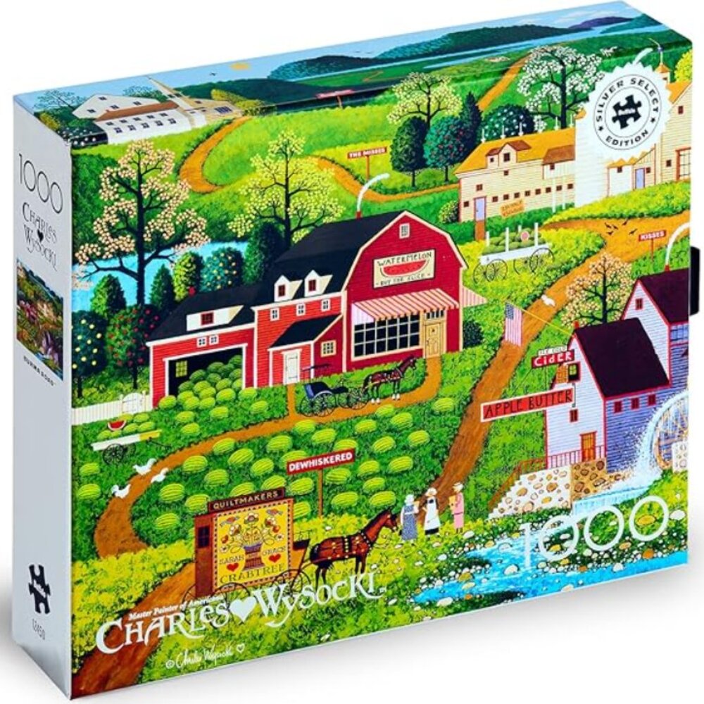 Charles Wysocki Jigsaw Puzzle Burma Road 1000 Piece Buffalo Games For Adults